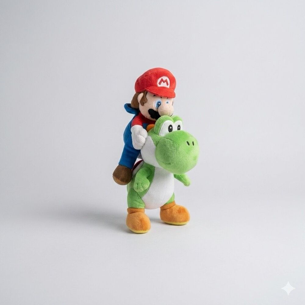 Nintendo Super Mario Riding Green Yoshi Plush Stuffed Toy 2012 Little Buddy Japa